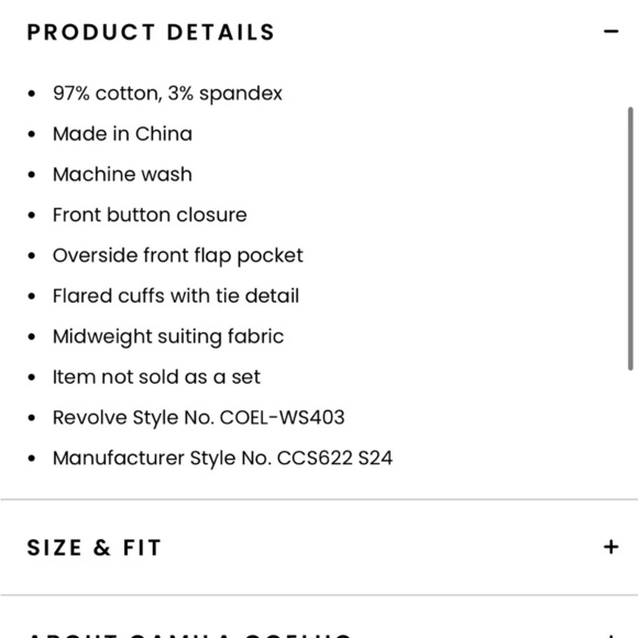 Camila Coelho Luz Cropped Shirt in White size XS - Picture 5 of 9